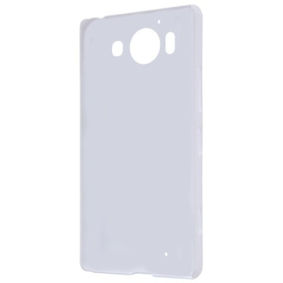 Microsoft Lumia 950 Nillkin Frosted Shield balts plastmasas apvalks + ekrāna aizsargplēve / Vacins.lv