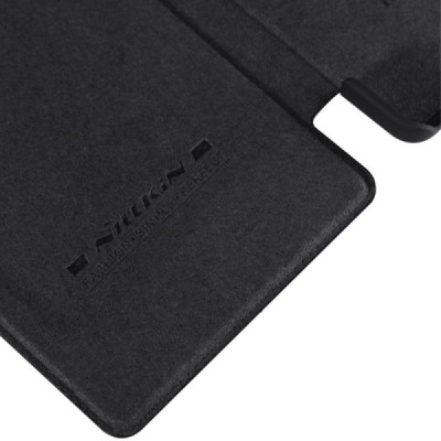 Prabangus „Nillkin“ Qin serijos juodas odinis atverčiamas Microsoft Lumia 950 XL dėklas / Priedai.lt