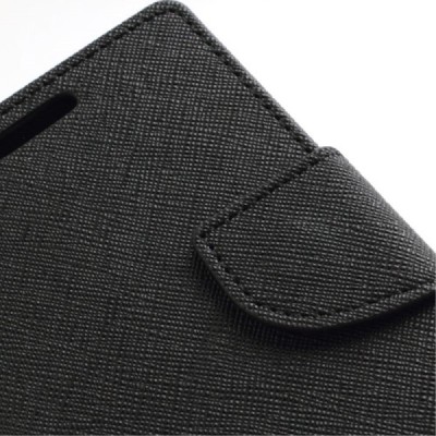 „Mercury“ Samsung Galaxy S2 juodas odinis atverčiamas dėklas - piniginė / Priedai.lt