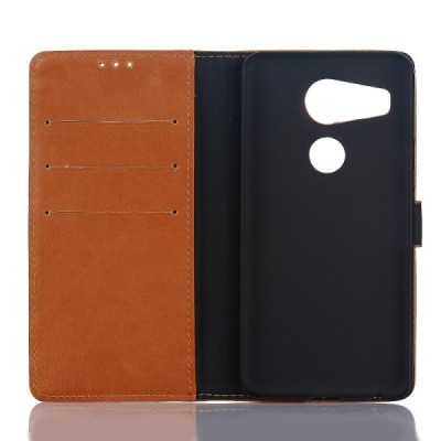 LG Nexus 5X atvēramais ādas gaiši brūns retro maciņš (maks) / Vacins.lv