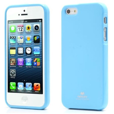 „Mercury“ Color kieto silikono (TPU) šviesiai mėlynas Apple iPhone SE (5, 5s) dėklas (dėkliukas) / Priedai.lt