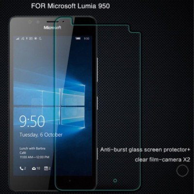 Microsoft Lumia 950 „Nillkin“ H Tempered Glass sustiprintos apsaugos apsauginis ekrano stiklas 0.33 mm / Priedai.lt