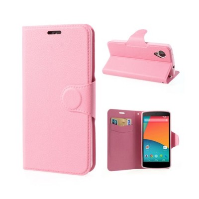 Atvērams rozs LG Nexus 5 E980 maciņš / Vacins.lv