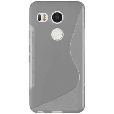 LG Nexus 5X cieta silikona (TPU) dzidrs (pelēks) un matēts apvalks / Vacins.lv