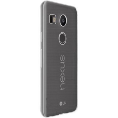 LG Nexus 5X dzidrs (caurspīdīgs) cieta silikona TPU pasaulē planākais apvalks / Vacins.lv
