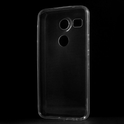 LG Nexus 5X dzidrs (caurspīdīgs) cieta silikona TPU pasaulē planākais apvalks / Vacins.lv