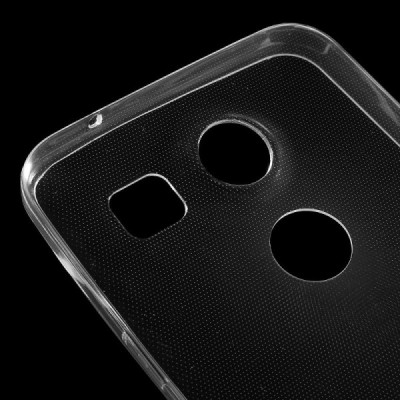 LG Nexus 5X dzidrs (caurspīdīgs) cieta silikona TPU pasaulē planākais apvalks / Vacins.lv