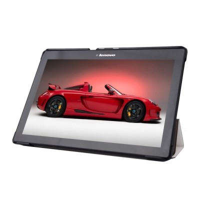 Lenovo Tab2 A10-70 10,1 atvēramais balts maciņš / Vacins.lv