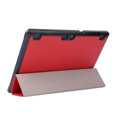 Lenovo Tab2 A10-70 10,1 atvēramais sarkans maciņš / Vacins.lv