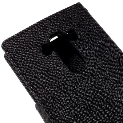 LG G4s Mercury atvērams melns maciņš (maks) / Vacins.lv