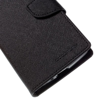 LG G4s Mercury atvērams melns maciņš (maks) / Vacins.lv