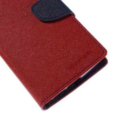 LG G4s Mercury raudonas atverčiamas dėklas - piniginė / Priedai.lt