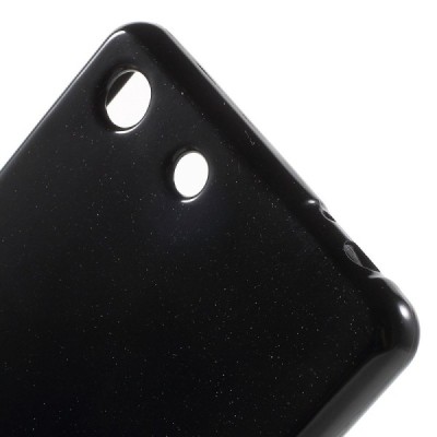 Sony Xperia M5 Mercury juodas kieto silikono tpu dėklas - nugarėlė / Priedai.lt