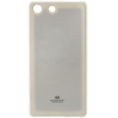 Sony Xperia M5 Mercury balts cieta silikona (TPU) apvalks / vacins.lv