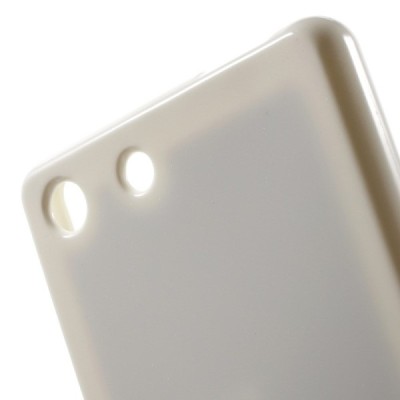 Sony Xperia M5 Mercury balts cieta silikona (TPU) apvalks / vacins.lv