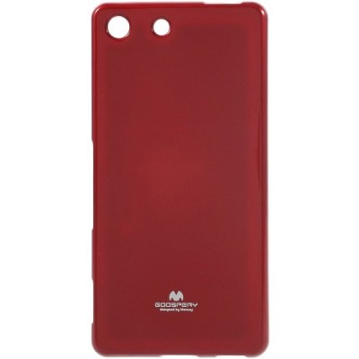 Sony Xperia M5 Mercury sarkans cieta silikona (TPU) apvalks / vacins.lv