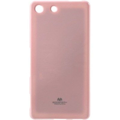Sony Xperia M5 Mercury šviesiai rožinis kieto silikono tpu dėklas - nugarėlė / Priedai.lt