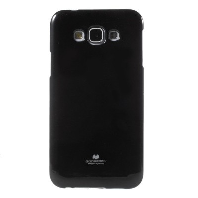 Samsung Galaxy E7 Mercury juodas kieto silikono tpu dėklas - nugarėlė / Priedai.lt