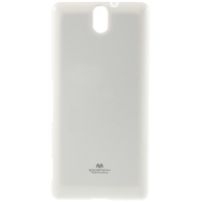 Sony Xperia C5 Ultra Mercury balts cieta silikona (TPU) apvalks / vacins.lv