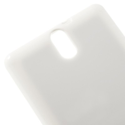 Sony Xperia C5 Ultra Mercury balts cieta silikona (TPU) apvalks / vacins.lv