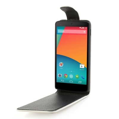 Atverčiamas baltas LG Nexus 5 E980 dėklas (dėkliukas) / Priedai.lt