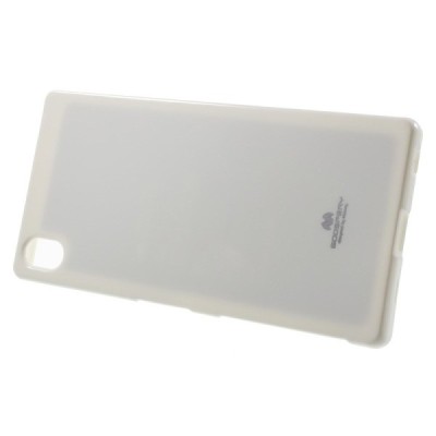 Sony Xperia Z5 Premium Mercury baltas kieto silikono tpu dėklas - nugarėlė / Priedai.lt