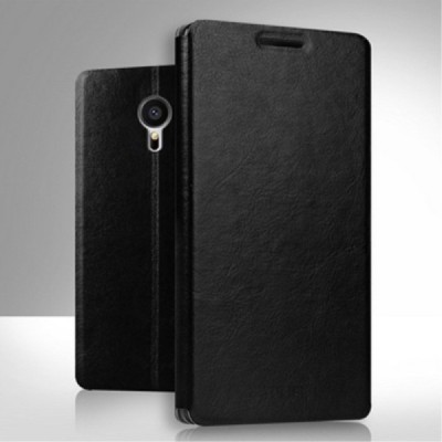 Meizu MX5 „Mofi“ Rui sērijas melns ādas atvērams maciņš / Vacins.lv