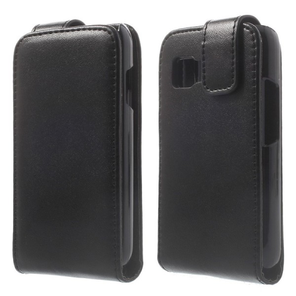 Klasikinis atverčiamas dėklas - juodas (Galaxy Young 2)