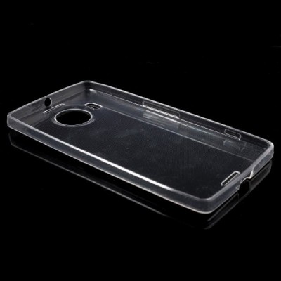 Microsoft Lumia 950 XL dzidrs (caurspīdīgs) cieta silikona TPU pasaulē planākais apvalks / Vacins.lv