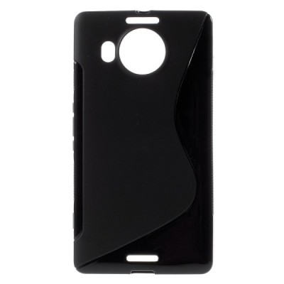 Microsoft Lumia 950 XL cieta silikona (TPU) melns apvalks / vacins.lv