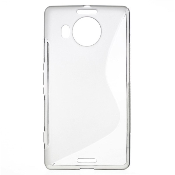 Cieta silikona (TPU) apvalks - dzidrs, pelēks (Lumia 950 XL)