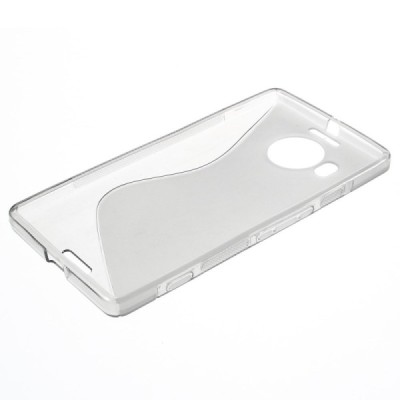 Microsoft Lumia 950 XL cieta silikona (TPU) dzidrs (pelēks) un matēts apvalks / Vacins.lv