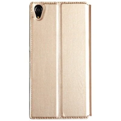 Sony Xperia Z5 Premium „Kalaideng“ Sun atverčiamas auksinis dėklas - knygutė / Priedai.lt