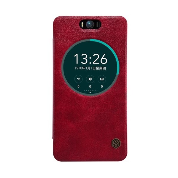 „Nillkin“ Qin atverčiamas dėklas - raudonas (Zenfone Selfie)