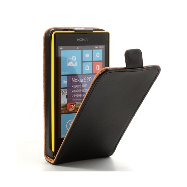 Atverčiamas dėklas - juodas (Lumia 520)