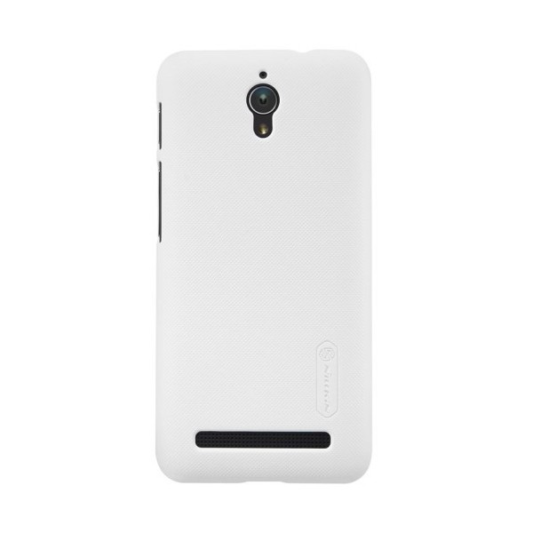 „Nillkin“ Frosted Shield apvalks - balts + ekrāna aizsargplēve (Zenfone C 4.5)