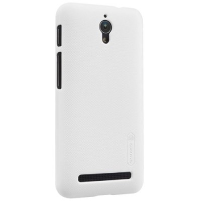 Asus Zenfone C 4.5 (ZC451CG) Nillkin Frosted Shield balts plastmasas apvalks + ekrāna aizsargplēve / Vacins.lv