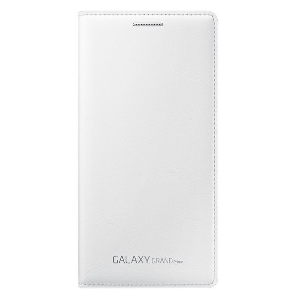 „Samsung“ Flip Wallet Cover atverčiamas dėklas - baltas (Galaxy Grand Prime)