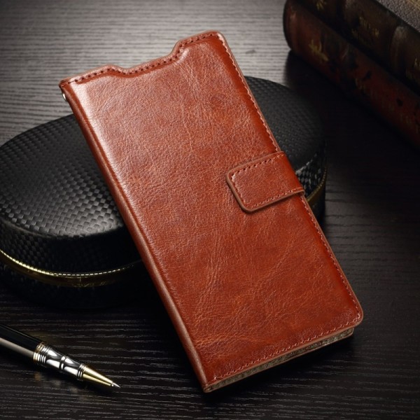 Atverčiamas dėklas - rudas (Xperia M5)