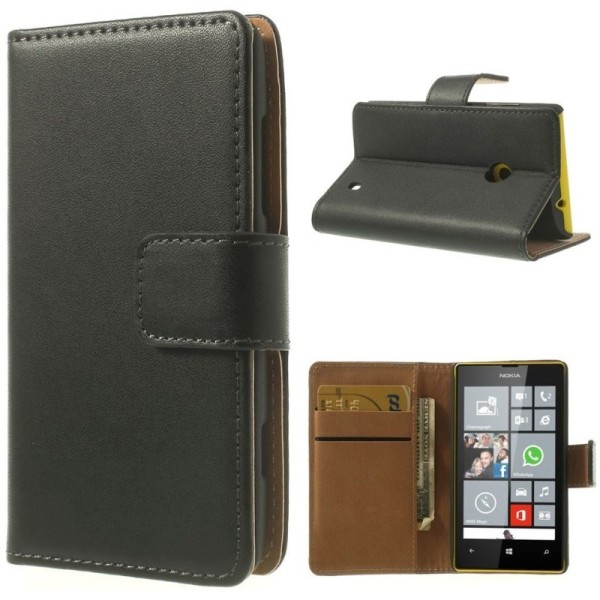 Atvērams maciņš - melns (Lumia 520)