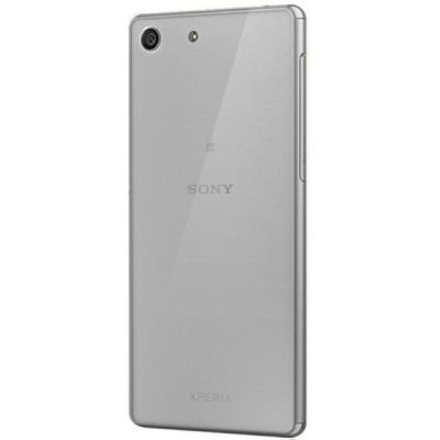 Sony Xperia M5 dzidrs (caurspīdīgs) cieta silikona TPU pasaulē planākais pelēks apvalks / Vacins.lv