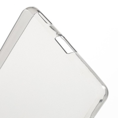 Sony Xperia M5 dzidrs (caurspīdīgs) cieta silikona TPU pasaulē planākais pelēks apvalks / Vacins.lv