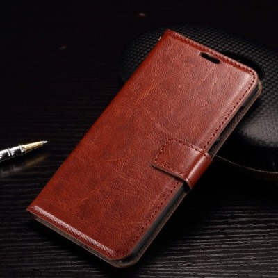 HTC One A9 atvēramais ādas brūns maciņš (maks) / Vacins.lv