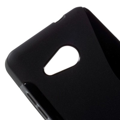 Microsoft Lumia 550 cieta silikona (TPU) melns apvalks / vacins.lv