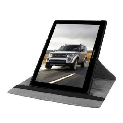 Lenovo Tab2 A10-70 10,1" atvēramais melns ādas maciņš, grozās 360° grādu apjomā / Vacins.lv