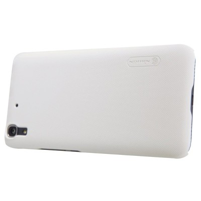 Huawei Y6 Nillkin Frosted Shield balts plastmasas apvalks + ekrāna aizsargplēve / Vacins.lv