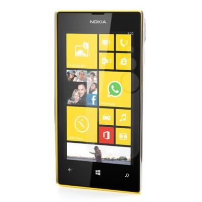 Nokia Lumia 520 elegants balts futrālis ar spīduļiem / Vacins.lv