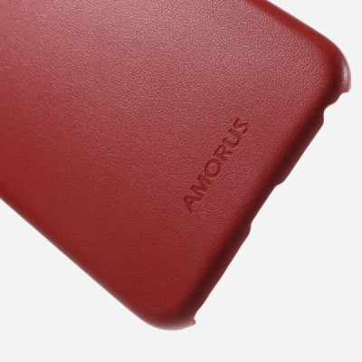 „Amorus“ Slim Leather Apple iPhone 6 (6s) raudonas odinis dėklas - nugarėlė / Priedai.lt