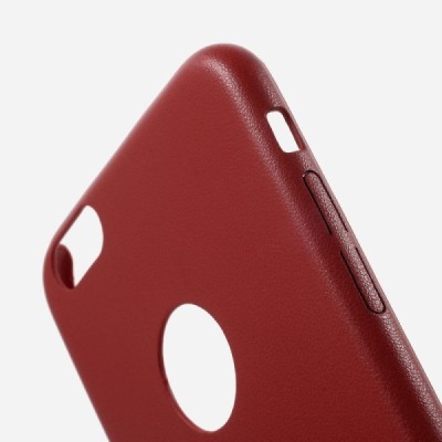 „Amorus“ Slim Leather Apple iPhone 6 (6s) raudonas odinis dėklas - nugarėlė / Priedai.lt