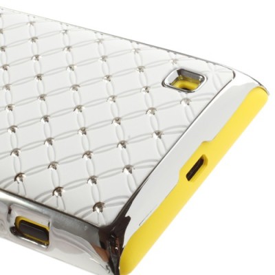 Nokia Lumia 520 elegants balts futrālis ar spīduļiem / Vacins.lv